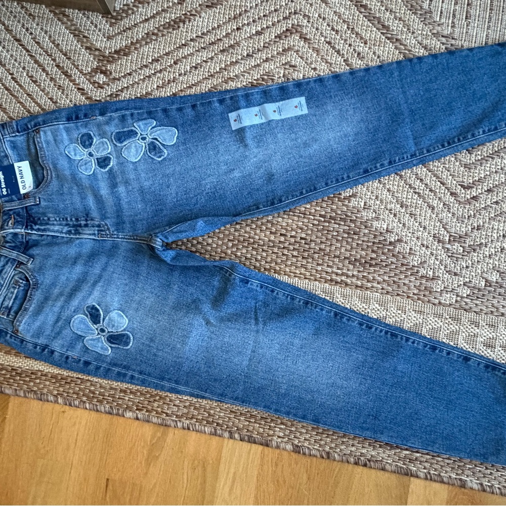 Old Navy High-Rise Straight Blue Jeans